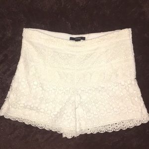 Forever 21 white lace shorts